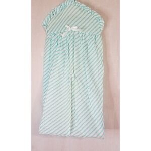 Vintage 1970's Diaper Nappy Stacker hanger Blue White Stripped